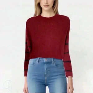 American Eagle Crew Neck Sweater Jegging Fit Women’s Medium Burgundy